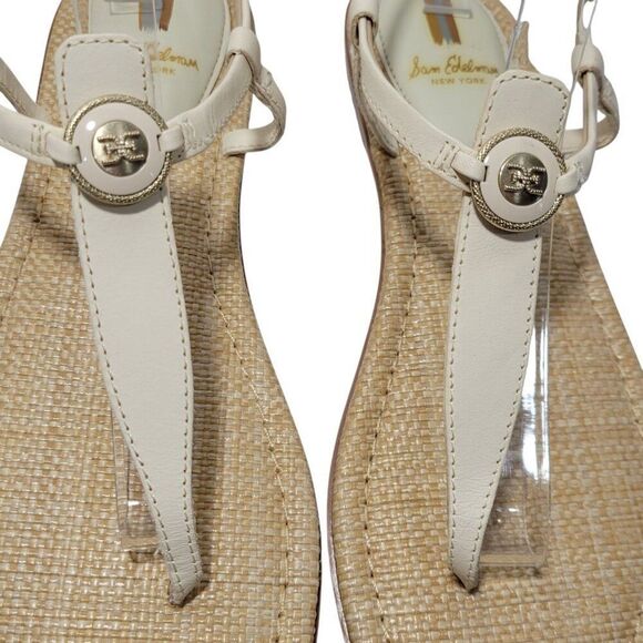 Sam Edelman Sandals Womens Size 8 M Gigi Signet Ankle Strap Modern Ivory NWOB - Picture 4 of 15